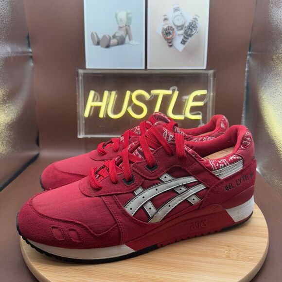 ASICS Gel Lyte 3 'Red Bandana' Men’s Sz 12 - Picture 2 of 10